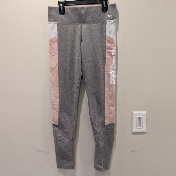 PINK Victoria's Secret Pants - PINK | Victoria’s Secret Gray and Pink Yoga Leggings Sz S
